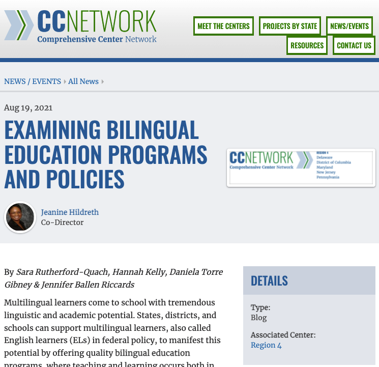 Examining Bilingual Programs and Policies