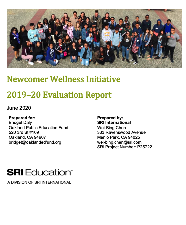 Newcomer Wellness Initiative 2019-20 Evaluation Report